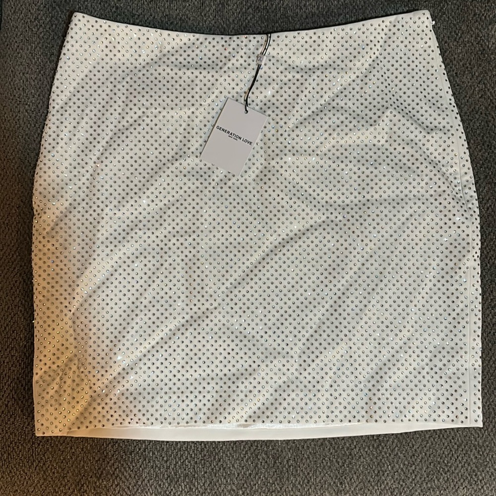 NWT sequin generation love mini skirt